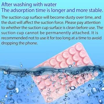 Yojaro Silicone Suction Cup Phone Case Mount Double Sided, Phone Accessories Hands-Free Strong Grip Holder for Selfies and Videos, Silicon Phone Stand for iPhone and Android Translucent