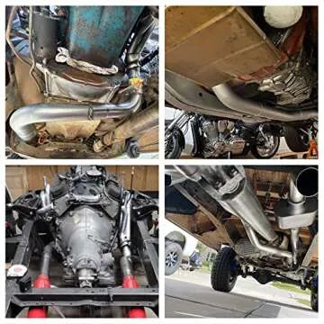 YOLANDO 2.5'' Custom Exhaust Kit - Durable Mandrel Bend Pipes