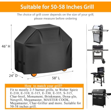 Aoretic BBQ Grill Cover - Waterproof & UV Protected