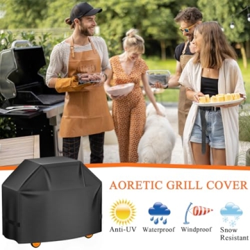 Aoretic BBQ Grill Cover - Waterproof & UV Protected
