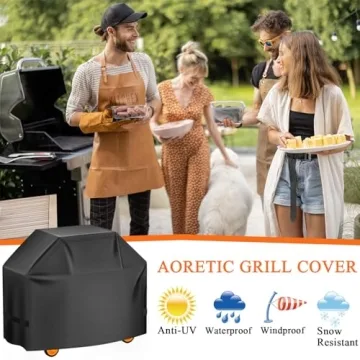 Aoretic BBQ Grill Cover - Waterproof & UV Protected