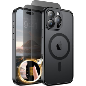 Magnetic for iPhone 16 Pro Case with Camera Control Button,Compatible with MagSafe,[Full Camera Prot...