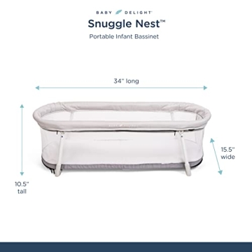 Baby Delight Snuggle Nest Bassinet - Portable & Safe
