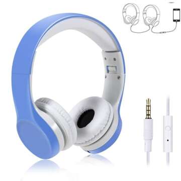 YUSONIC Kids Headphones with Safe Volume Limit for Toddlers