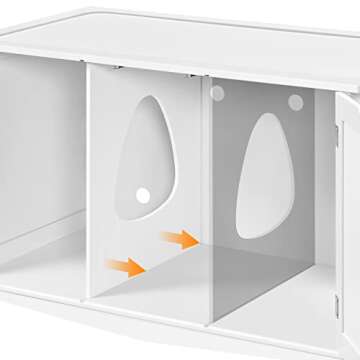 Topeakmart Hidden Cat Litter Box Enclosure Furniture
