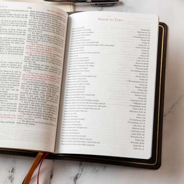 KJV Large Print Thinline Bible in Brown Goatskin