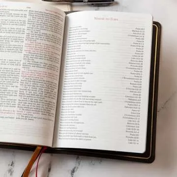 KJV Large Print Thinline Bible in Brown Goatskin