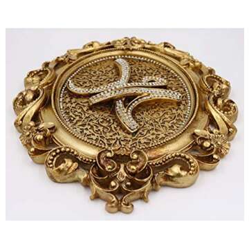 Modefa Islamic Turkish Wall Decor Plaque Allah Muhammad Set 23 x 31cm (9 x 12in) (Gold)