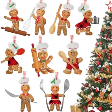 Yulejo 27 Piece Gingerbread Christmas Ornaments Set