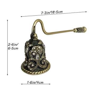 Pasiir Candle Snuffer, Unique Candle Extinguisher Snuffer, Decorative Candle Extinguisher Metal Candle Tool