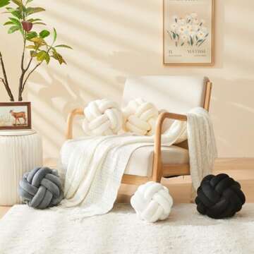 Petrella Knot Pillow Plush Decorative Throw Pillows