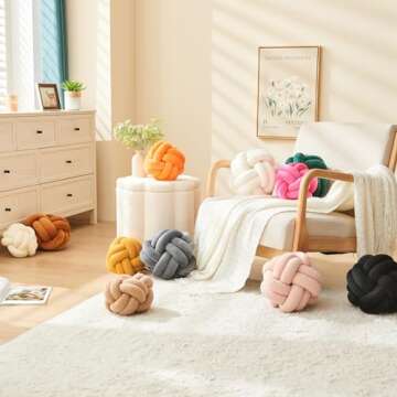 Petrella Knot Pillow Plush Decorative Throw Pillows