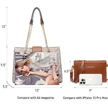 Dasein Women Fashion Tote Bag Elegant and Versatile