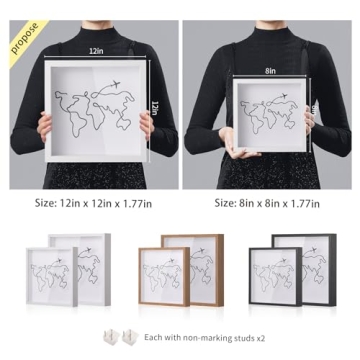 MUXIUNT Travel Adventure Archive Shadow Box For Memories