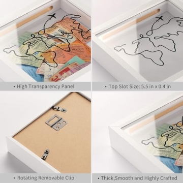 MUXIUNT Travel Adventure Archive Shadow Box For Memories