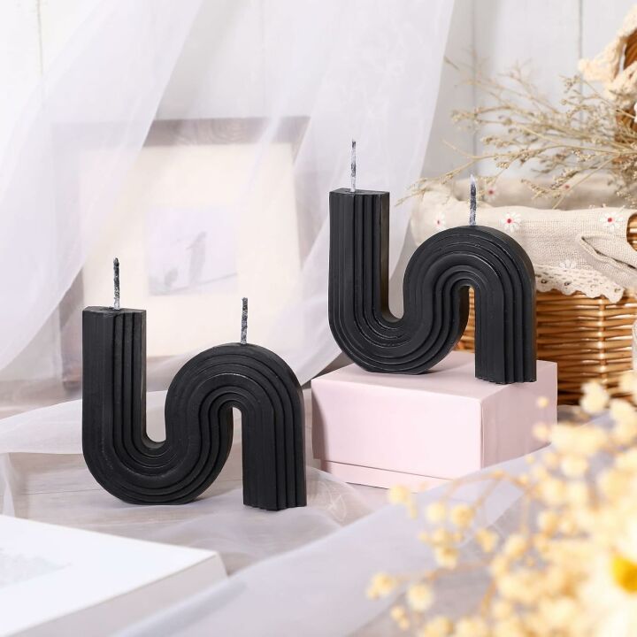 Elegant S Shape Handmade Soy Candles for Home Decor