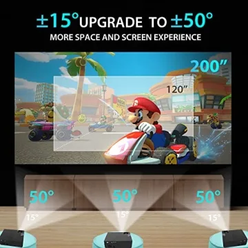 JIMTAB M18 Projector - Bright Clear 1080P Performance