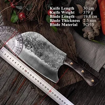High Carbon Steel Meat & Vegetable Cleaver Knife