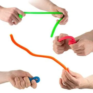 Stretchy String Fidget- Stock Stuffer Sensory Toys -Stretches from 10 in. to 8 Feet- (BPA/Phthalate/...