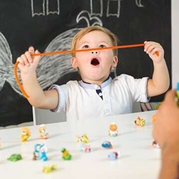 Stretchy String Fidget- Stock Stuffer Sensory Toys -Stretches from 10 in. to 8 Feet- (BPA/Phthalate/Latex-Free) Anxiety, Stress Relief for Kids with Special Needs, ADHD, 6 Pack