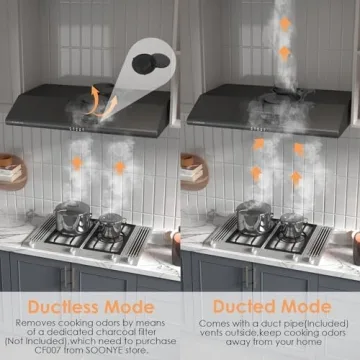 SOONYE Premium 30 inch Under Cabinet Range Hood, Efficient & Stylish