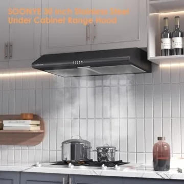 SOONYE Premium 30 inch Under Cabinet Range Hood, Efficient & Stylish