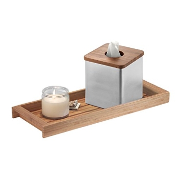 iDesign Formbu Wood Organizer Tray for Bathroom Essentials