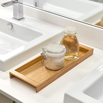 iDesign Formbu Wood Organizer Tray for Bathroom Essentials