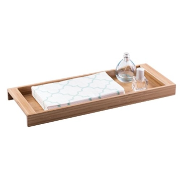 iDesign Formbu Wood Organizer Tray for Bathroom Essentials