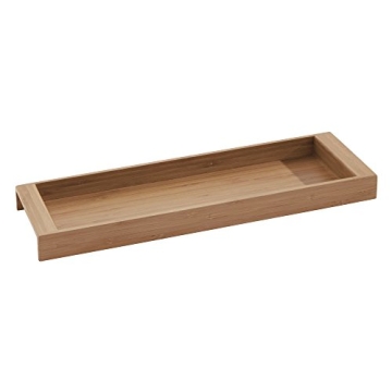 iDesign Formbu Wood Organizer Tray for Bathroom Essentials