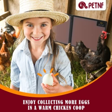 Winter Chicken Coop Heater with Remote Control and Timer