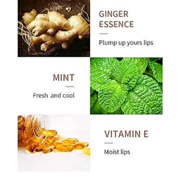 Lip Plumper Set, Natural Lip Care & Enhancer Set by Green Hills, Day & Night Serum, Softer Bigger Fuller Lips by Natural Lip Enhancer, Lip Mask, Lip Gloss, No Chapped Lips