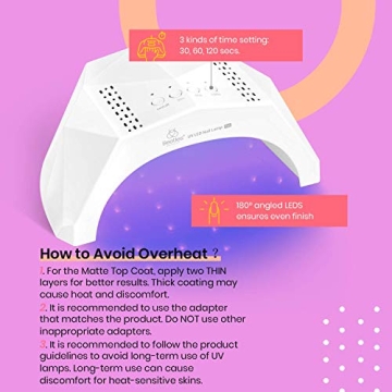 Beetles Nude Pink Gel Nail Polish Kit with UV Lamp