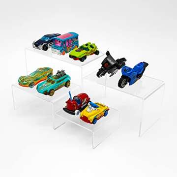8Pcs Acrylic Display Risers - Perfect for Events & Displays