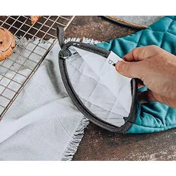 Ukonic The Nightmare Before Christmas Jack and Sally Oven Mitt | Official Disney Kitchen Accessories and Household Items, Housewarming Gift | Thick Heat Resistant Gloves for Cooking and Baking