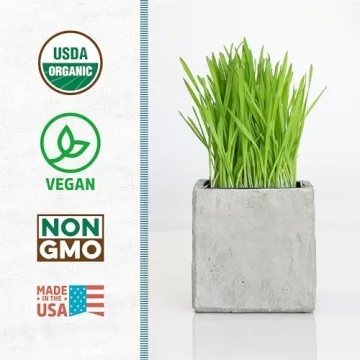 Organic Wheatgrass Seeds - 2lb Non-GMO for Health & Cats