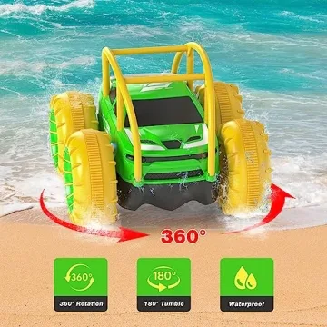 MaxTronic Amphibious RC Car for Kids | 360° Flips & Speed