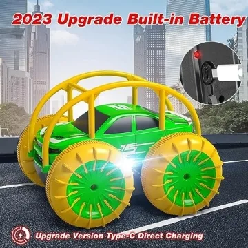 MaxTronic Amphibious RC Car for Kids | 360° Flips & Speed