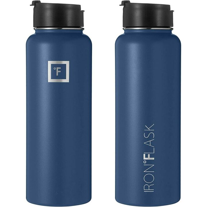 IRON °FLASK 40 Oz Sports Water Bottle with 3 Lids