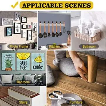 Kelasy Extra Large Double Sided Tape Heavy Duty, Clear, 1.2" x 200"