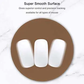 Hsurbtra 8.7" Round Mouse Pad - Waterproof & Anti-Slip