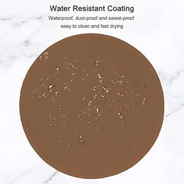 Hsurbtra 8.7" Round Mouse Pad - Waterproof & Anti-Slip