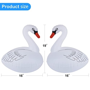 Goallim Swan Floating Pool Lights - Solar Powered 4 PCS