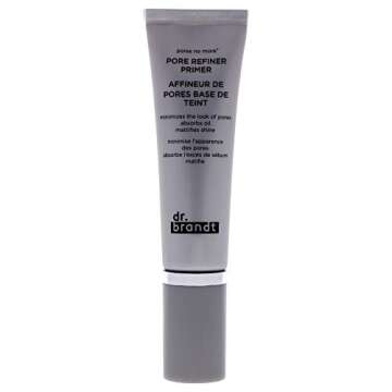 Dr. Brandt Pores No More, Pore Refiner Primer - Instantly Minimizes the Appearance of Pores, Absorbs Oil & Mattifies Shine - 1.0 fl oz
