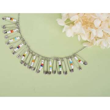 KISSITTY 220-Count Safety Pins Set for Crafts and Sewing