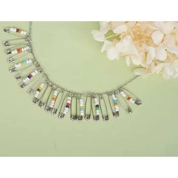 KISSITTY 220-Count Safety Pins Set for Crafts and Sewing