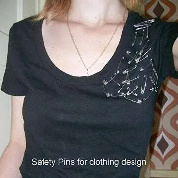 KISSITTY 220-Count Safety Pins Set for Crafts and Sewing