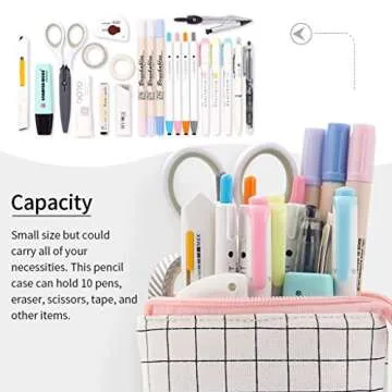 EASTHILL Big Capacity Pencil Pen Case Pouch Box Organizer Large Storage for Bullet Journal
