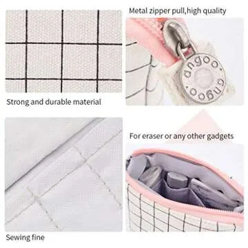 EASTHILL Big Capacity Pencil Pen Case Pouch Box Organizer Large Storage for Bullet Journal