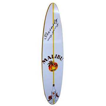 Malibu Rum Surfboard Wall Decor - Stylish Beach-Inspired Wall Decor